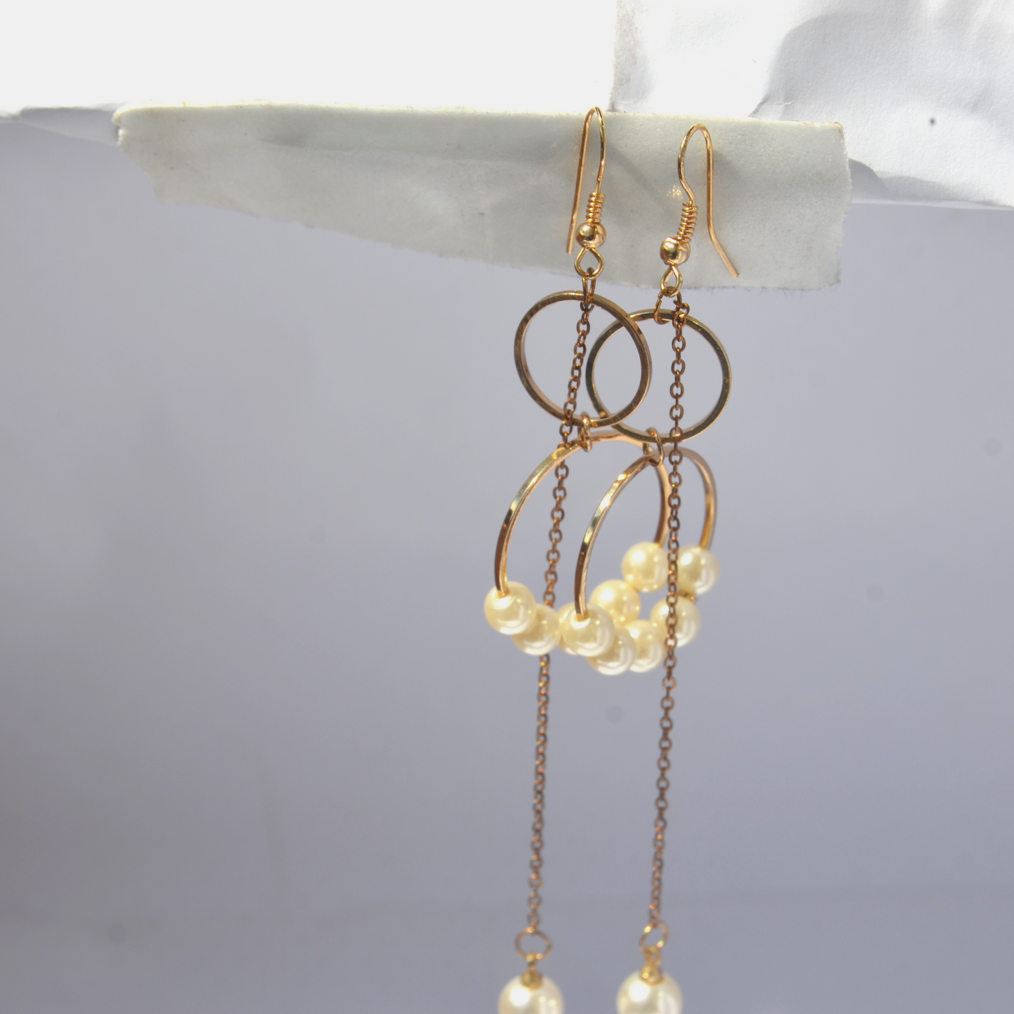 Ethereal Pearl Hoops
