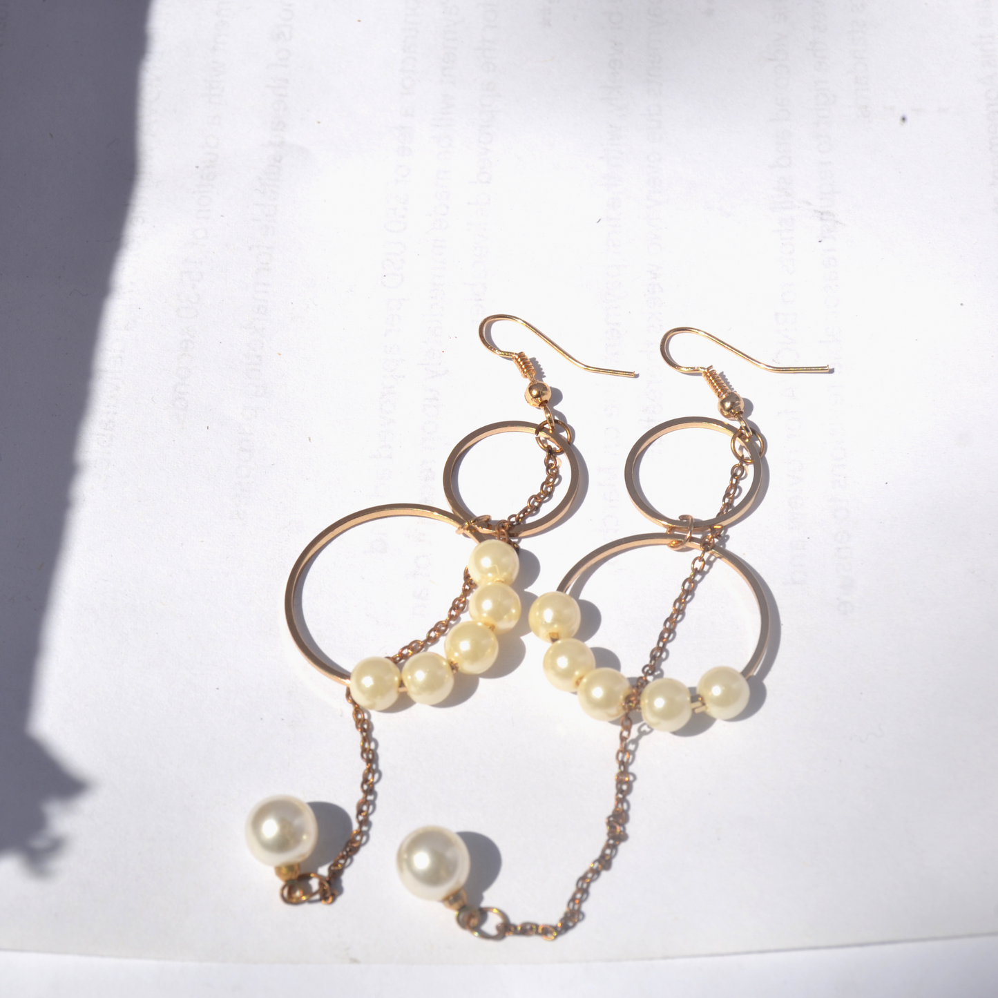 Ethereal Pearl Hoops