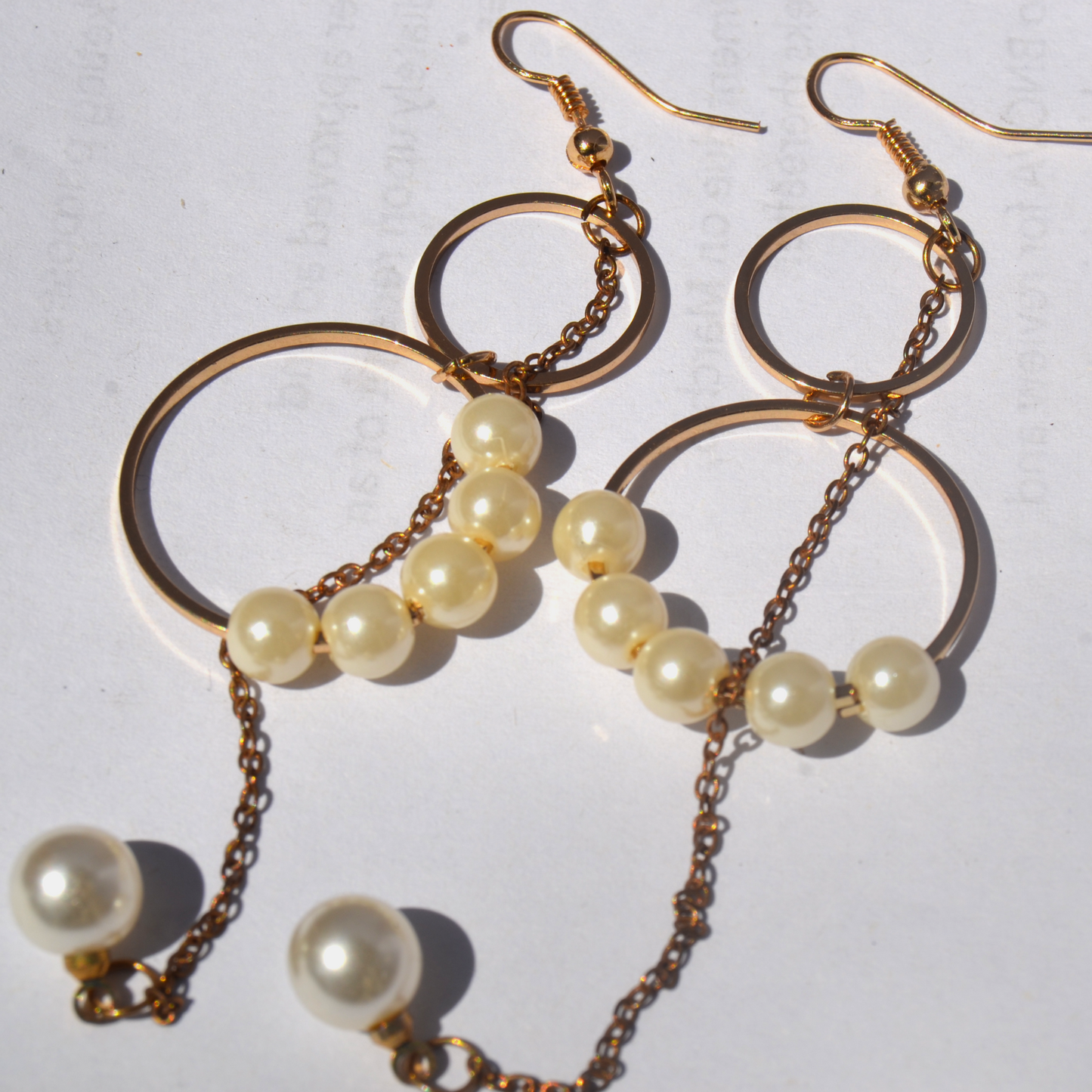 Ethereal Pearl Hoops