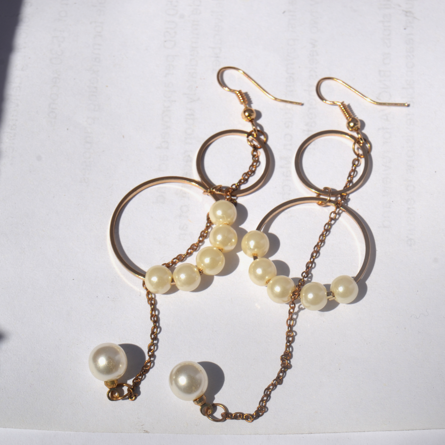 Ethereal Pearl Hoops